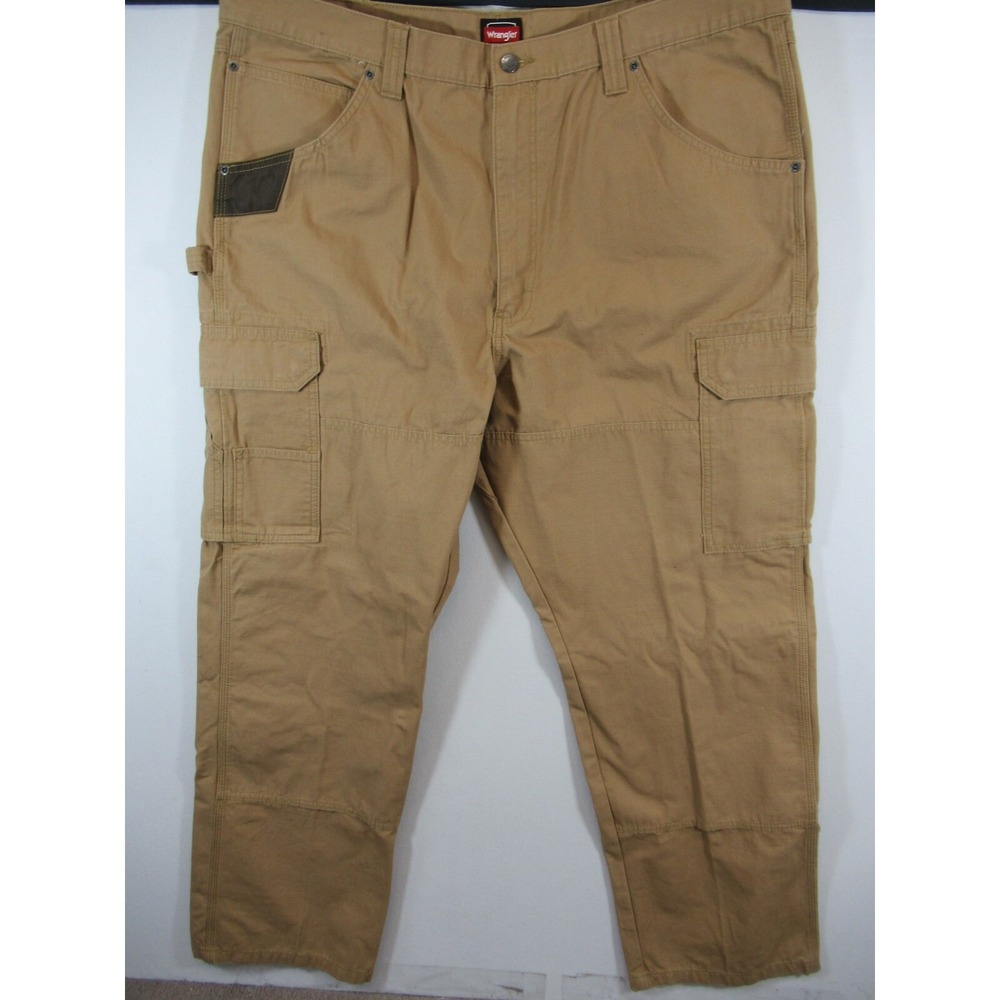 NEW Wrangler Ranger Workwear Cargo Pants Men 42x32 Brown Ripstop 10WMWR1RH
